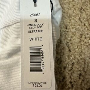 Michael Stars White Long Sleeve Top